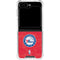 NBA Philadelphia 76ers Distressed Galaxy Z Flip6 Clear Case